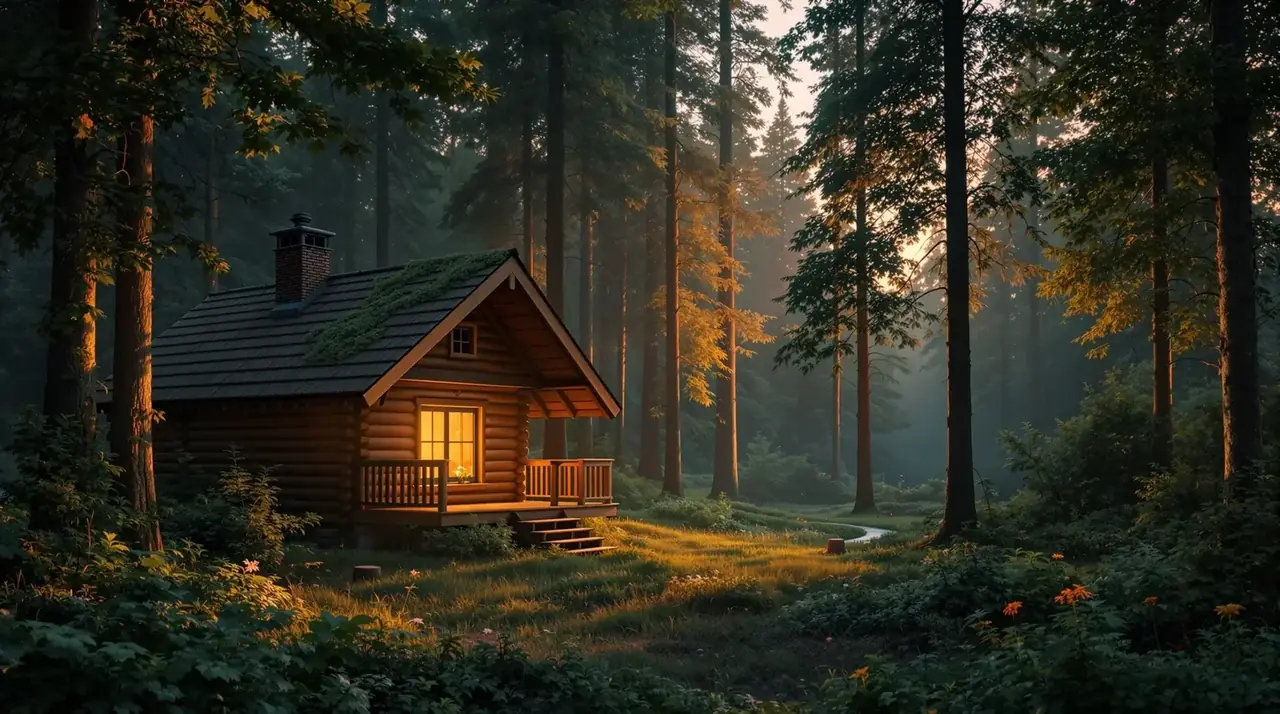 暖木小屋 - 一座被森林环绕的温暖木屋，点亮归途的灯